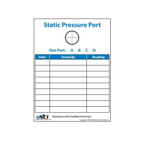 Static Pressure Port Stickers